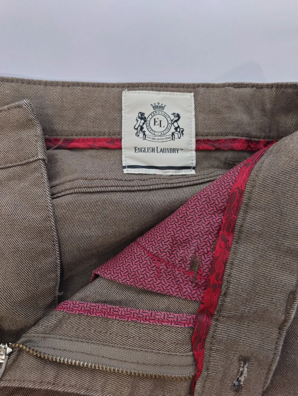 English Laundry Men’s Brown Stretch Jeans Size 34x34 Straight Leg